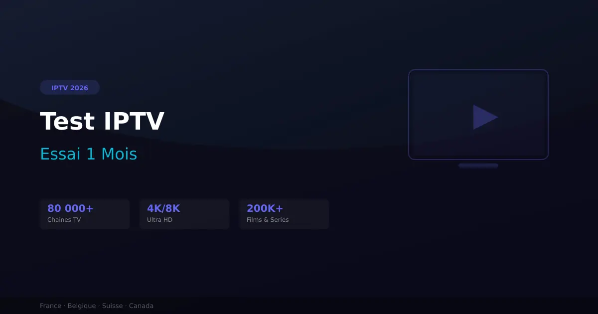 Test IPTV - essai 1 mois a prix reduit AboStream