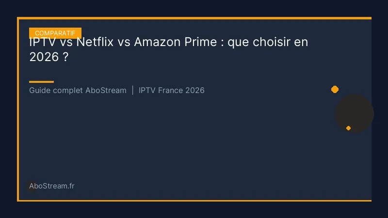 iptv vs netflix amazon prime - infographie AboStream IPTV