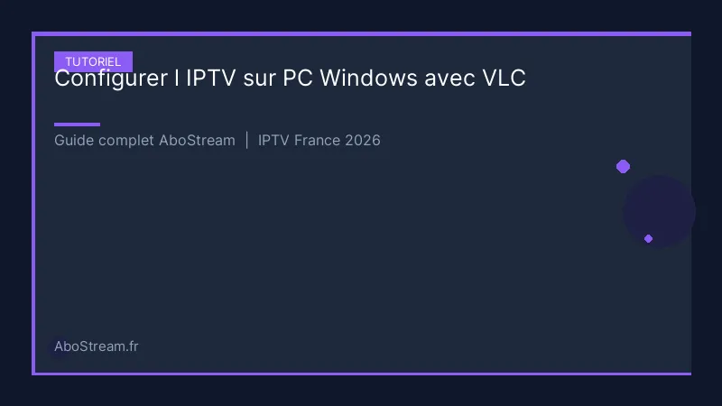 iptv pc windows vlc - infographie AboStream IPTV