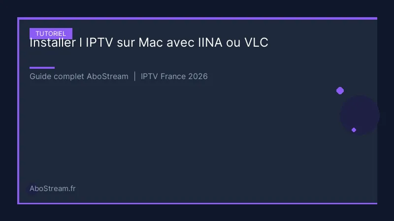 installer iptv mac iina vlc - infographie AboStream IPTV