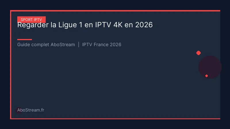 regarder ligue 1 iptv 4k - infographie AboStream IPTV