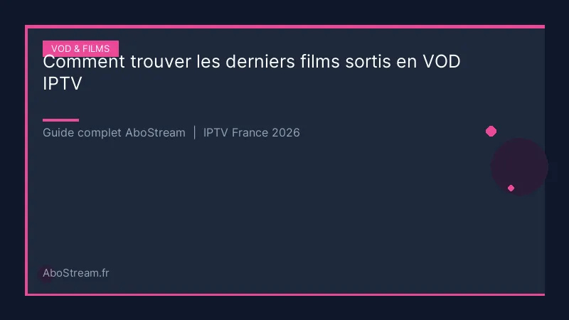 derniers films sortis vod iptv - infographie AboStream IPTV