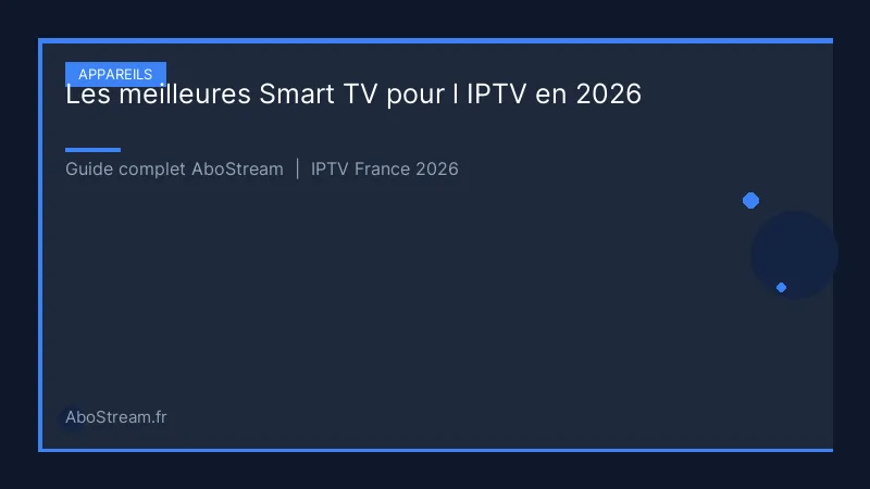 meilleures smart tv iptv 2026 - infographie AboStream IPTV