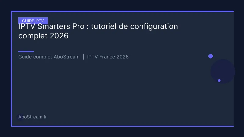 iptv smarters pro tutoriel - infographie AboStream IPTV