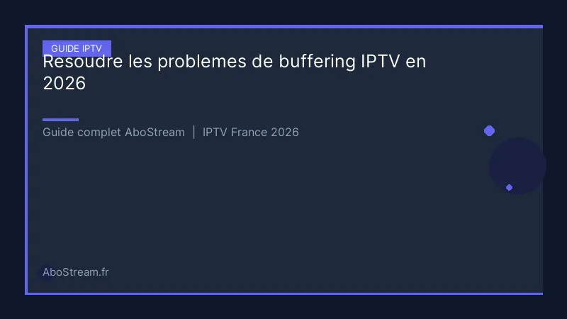 probleme buffering iptv - infographie AboStream IPTV