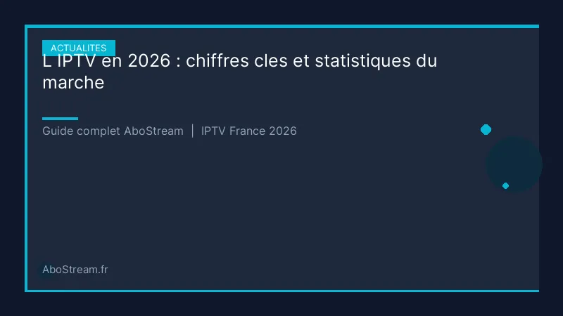 iptv 2026 chiffres statistiques - infographie AboStream IPTV