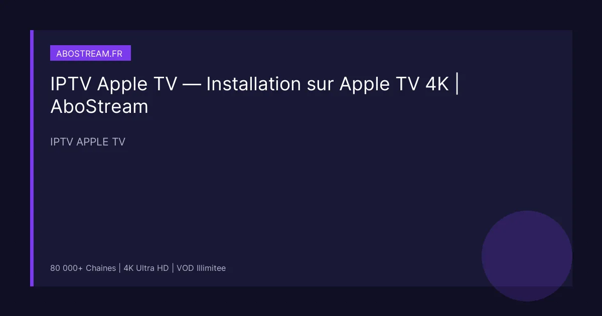 iptv apple tv AboStream 2026